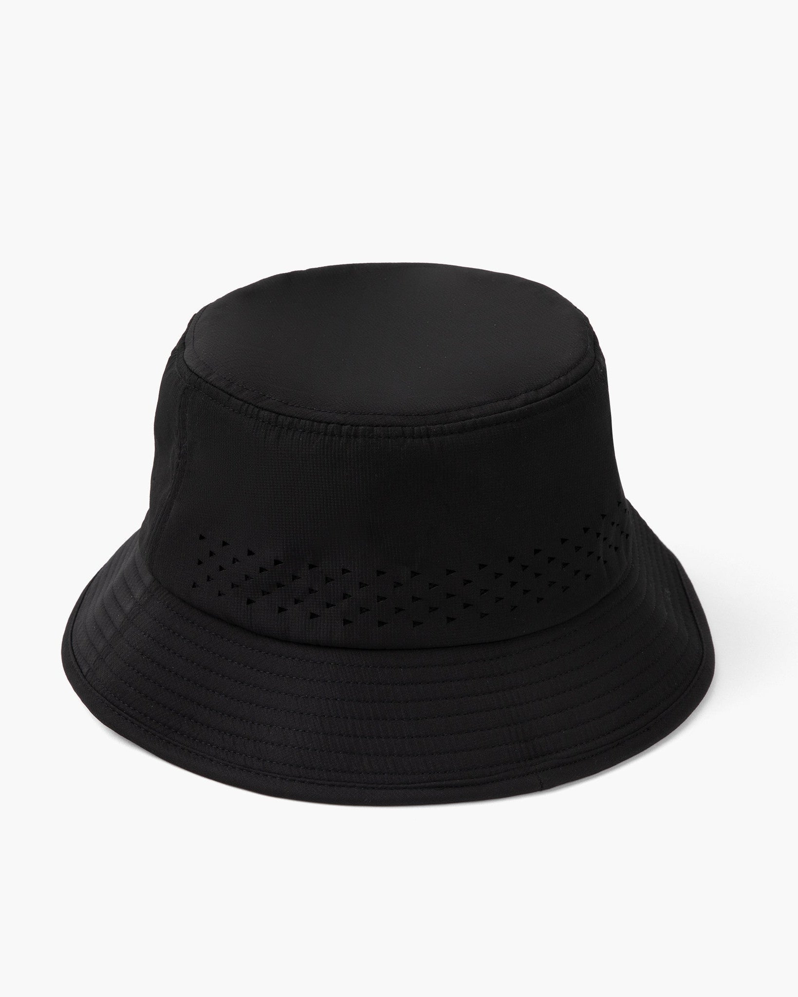 Have A Day Black Perforated Bucket Hat - Breezy Golf