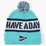 Have A Day Knit Beanie Light Blue - Breezy Golf