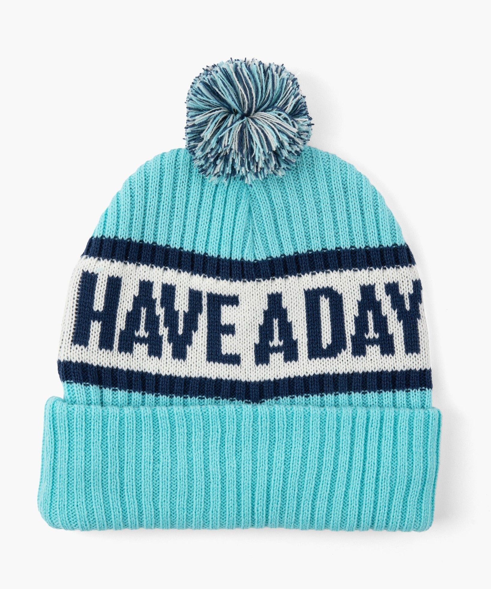 Have A Day Knit Beanie Light Blue - Breezy Golf