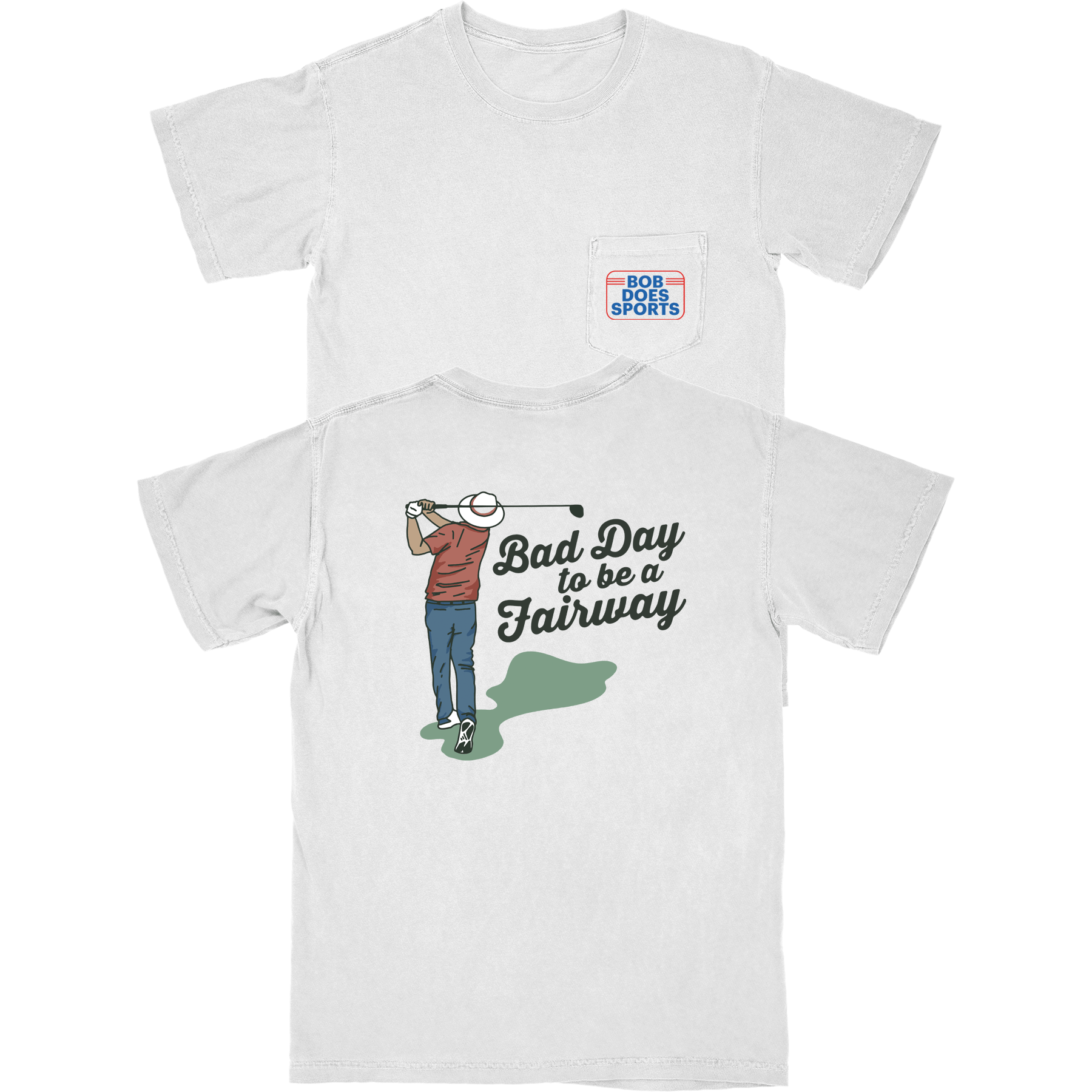 Bad Day to Be a Fairway Pocket T Shirt | Breezy Golf | Performance Golf Apparel