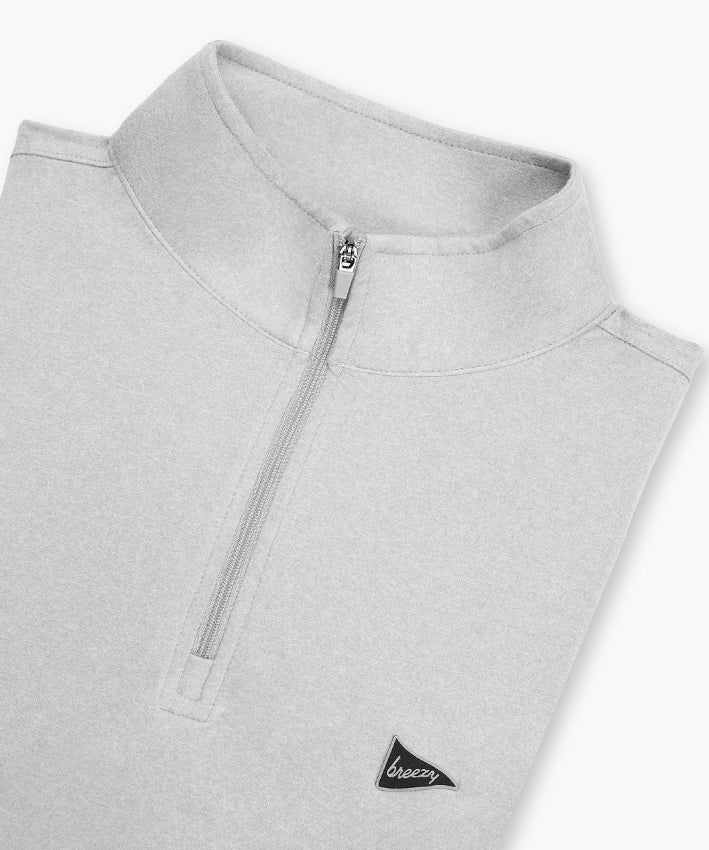 The Gimme Quarter - Zip Grey - Breezy Golf