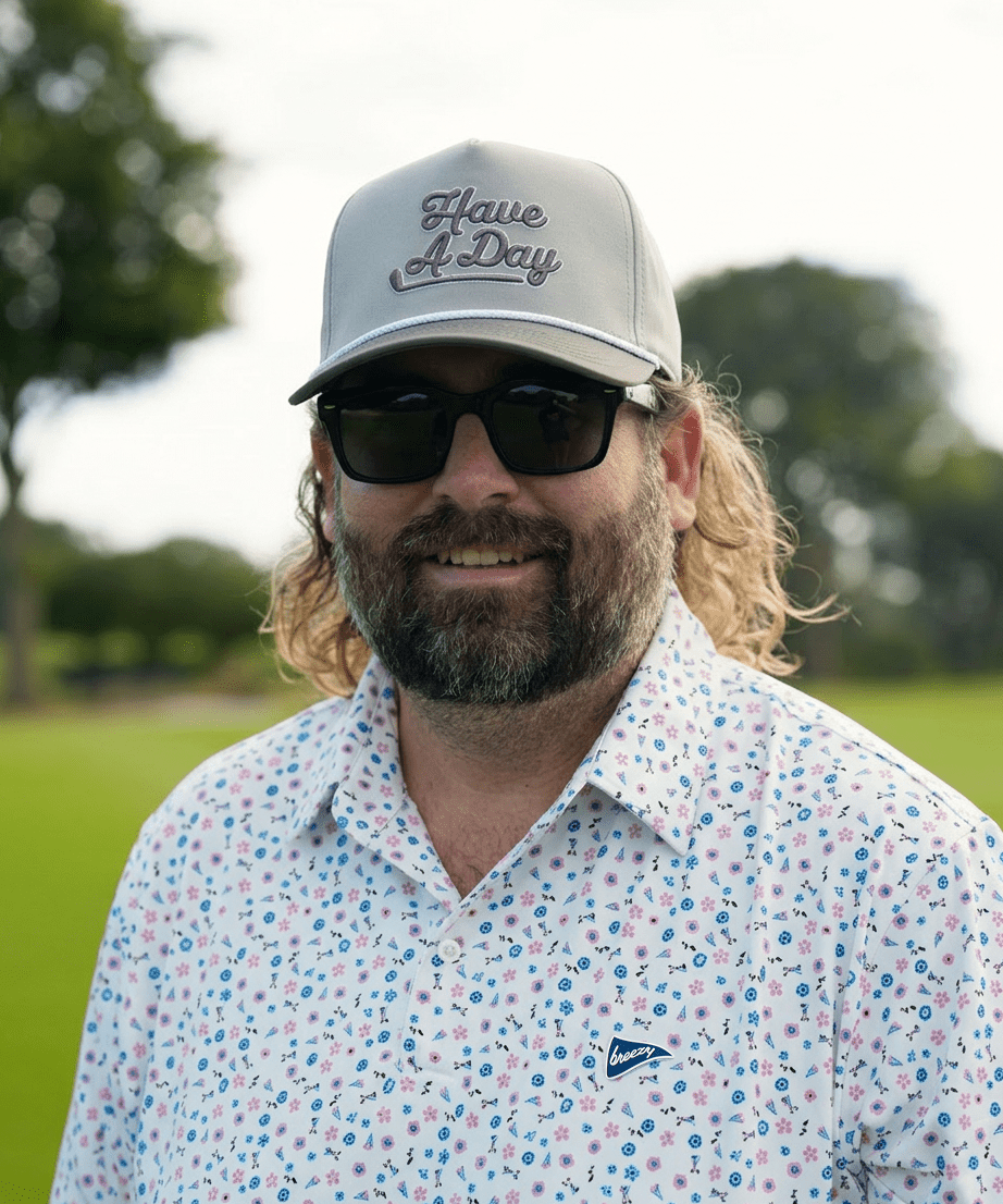 Have A Day Two Tone Grey Rope Hat - Breezy Golf
