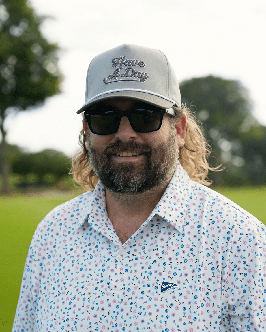 Have A Day Two Tone Grey Rope Hat - Breezy Golf