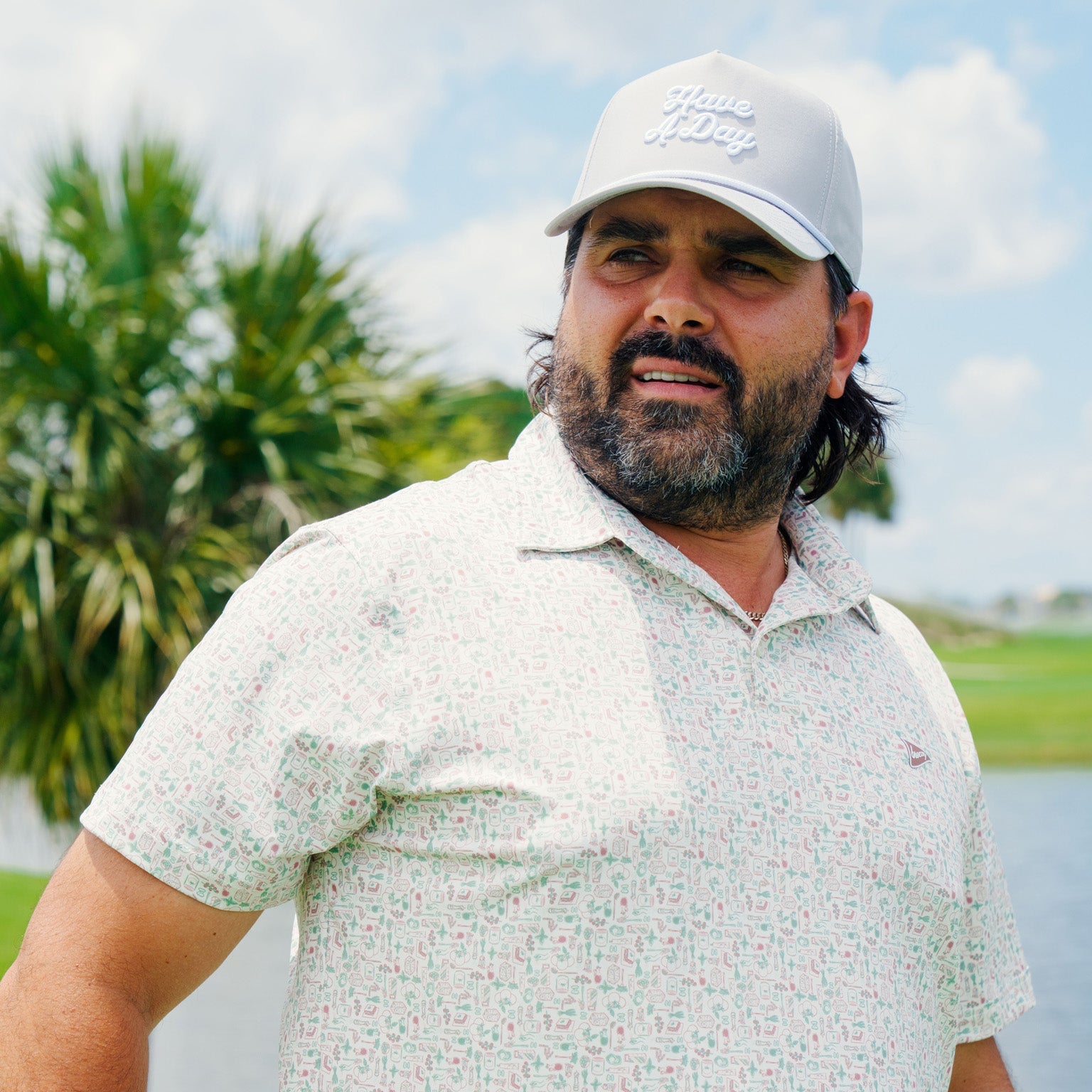 Have A Day Rope Hat Cloud Line | Breezy Golf | Performance Golf Apparel