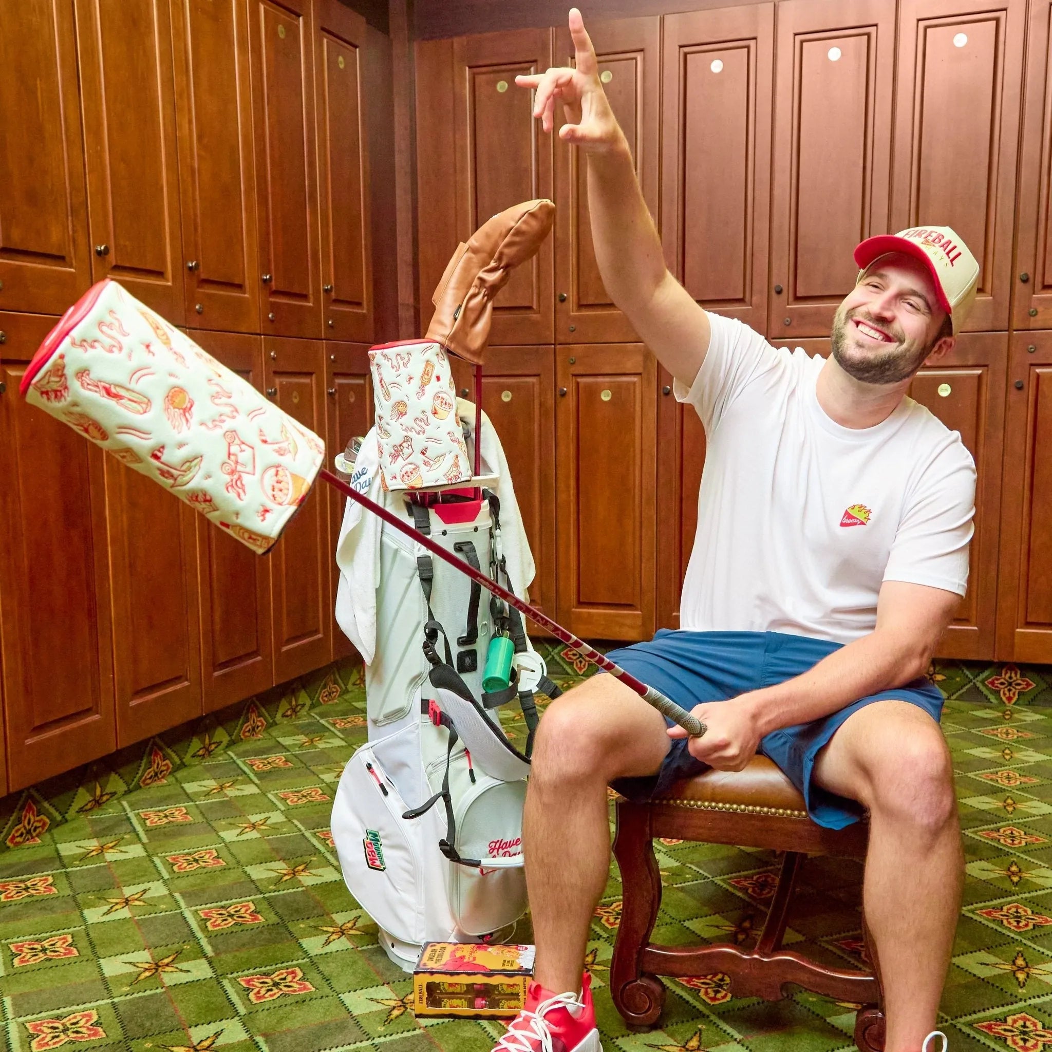 Fireball x Breezy Barrel Driver Headcover | Breezy Golf | Performance Golf Apparel