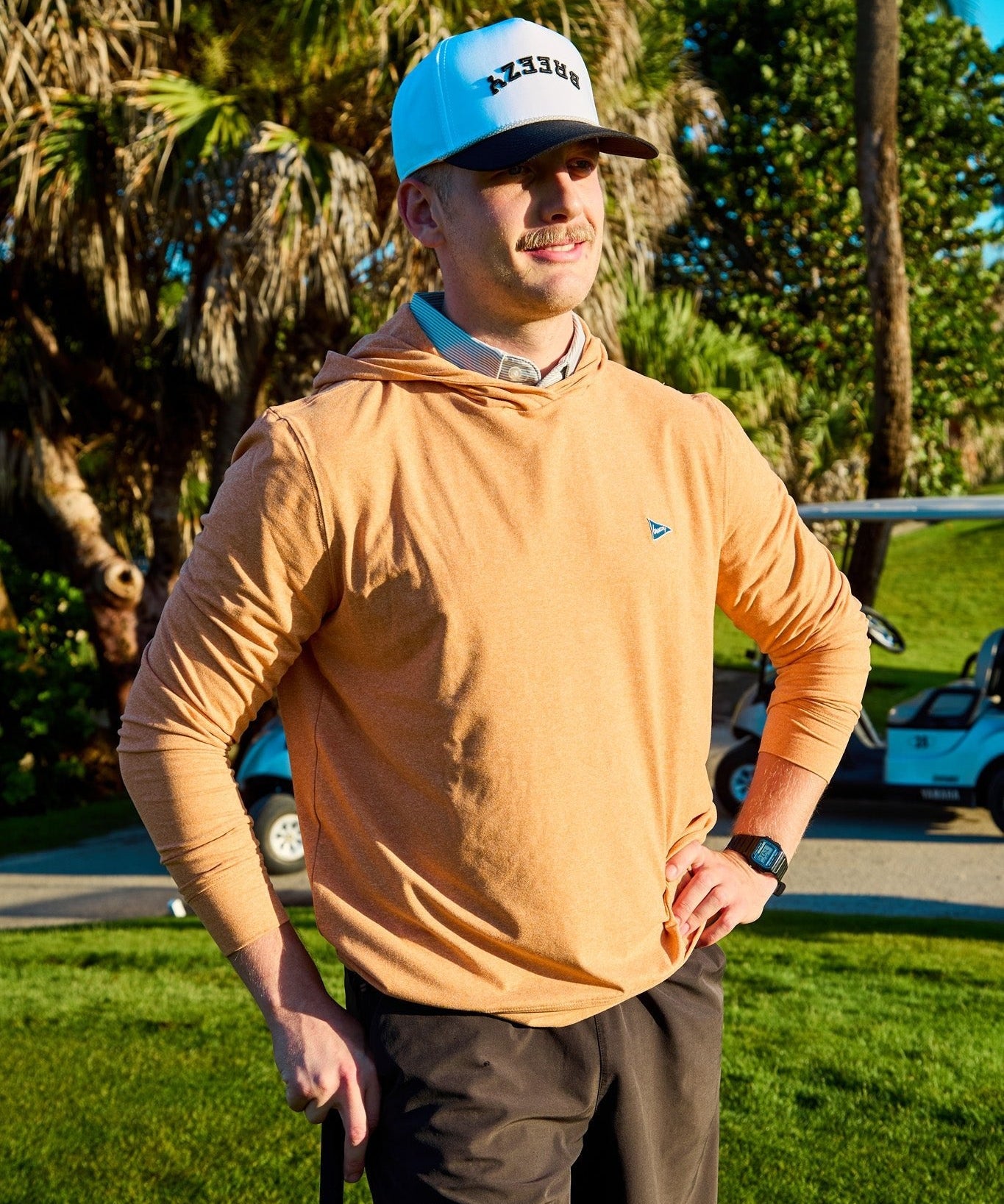 Flipped Breezy Rope Hat Black - Breezy Golf