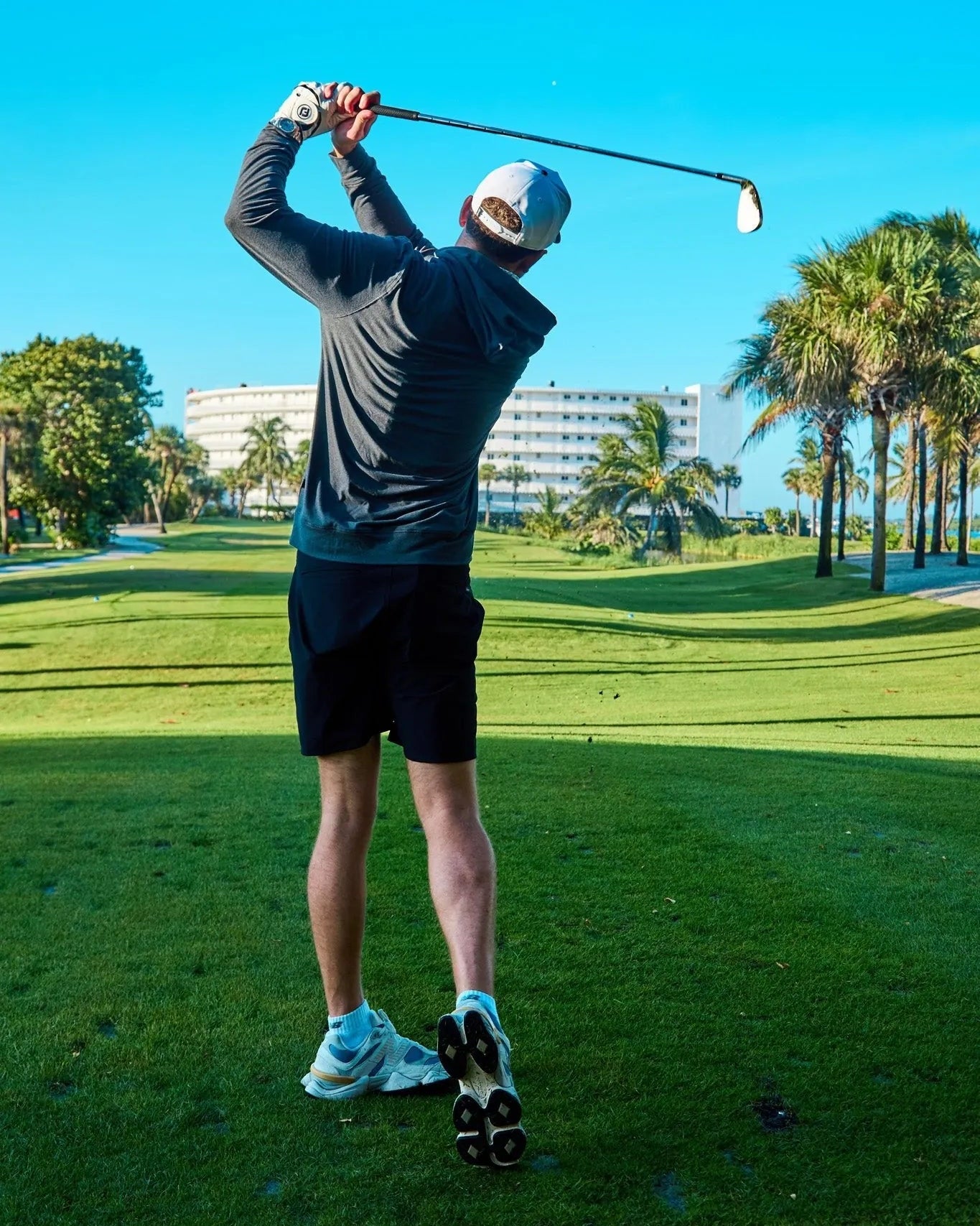 The Gimme Hoodie Heather Black - Breezy Golf