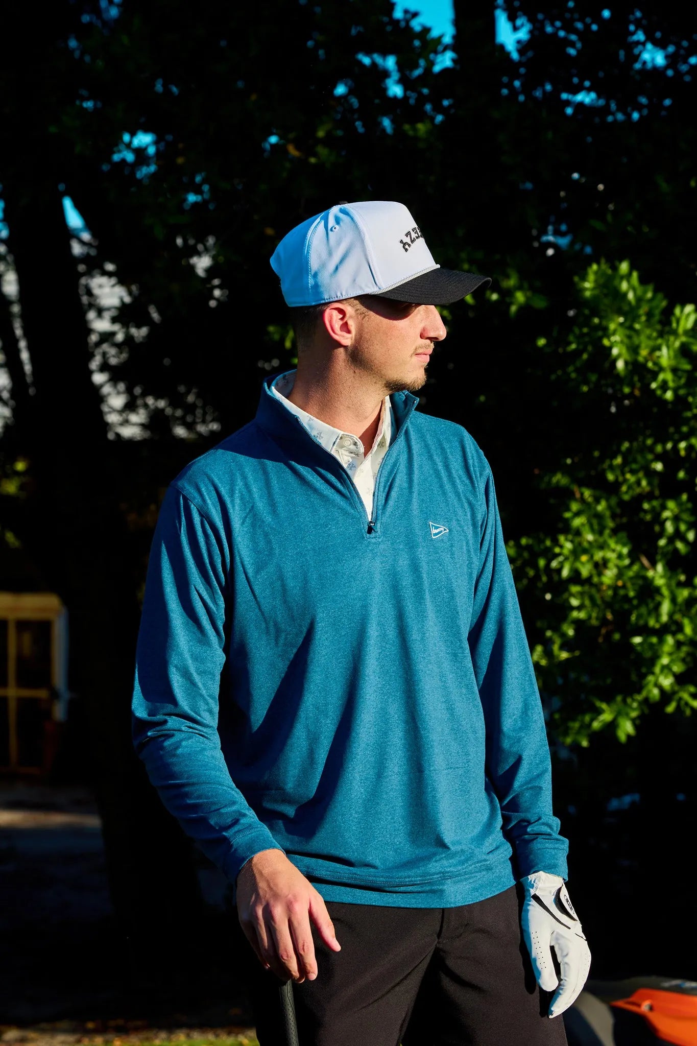 The Gimme Quarter-Zip Forest | Breezy Golf | Performance Golf Apparel