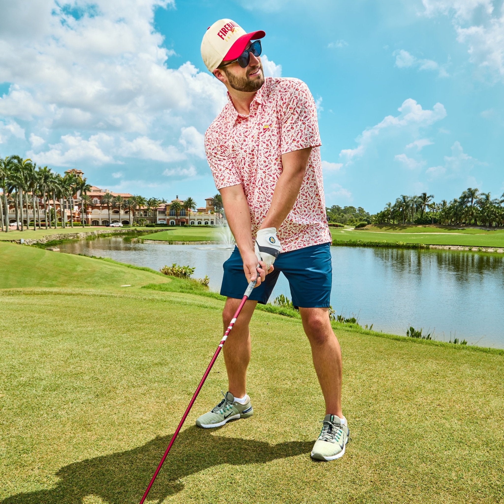 Fireball x Breezy The Tee-Off Starter Pack Polo Shirt for