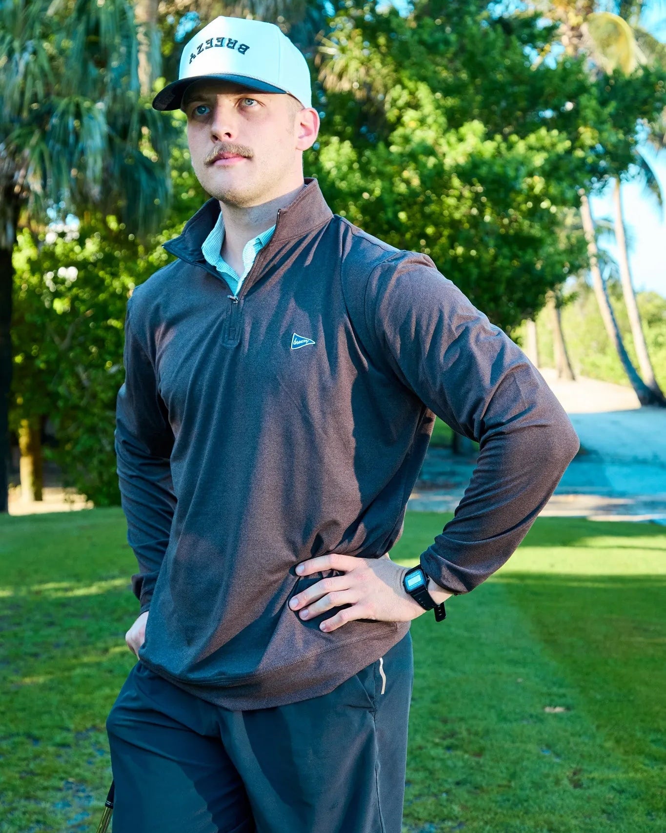 The Gimme Quarter - Zip Espresso - Breezy Golf