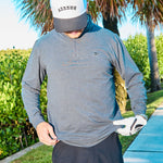 The Gimme Quarter - Zip Heather Black - Breezy Golf