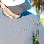 The Gimme Quarter - Zip Heather Black - Breezy Golf