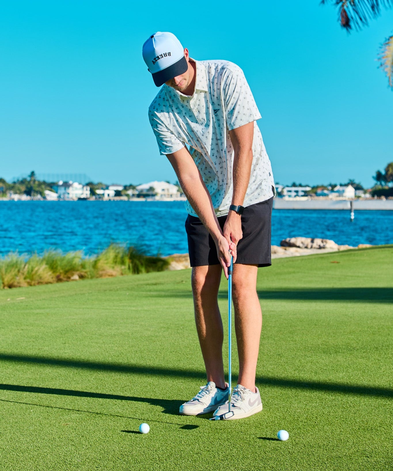 Flipped Breezy Rope Hat Navy - Breezy Golf