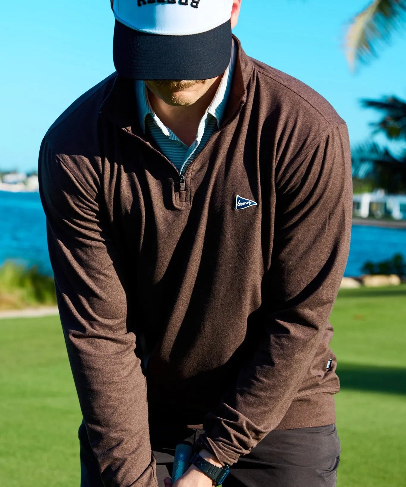 The Gimme Quarter - Zip Espresso - Breezy Golf