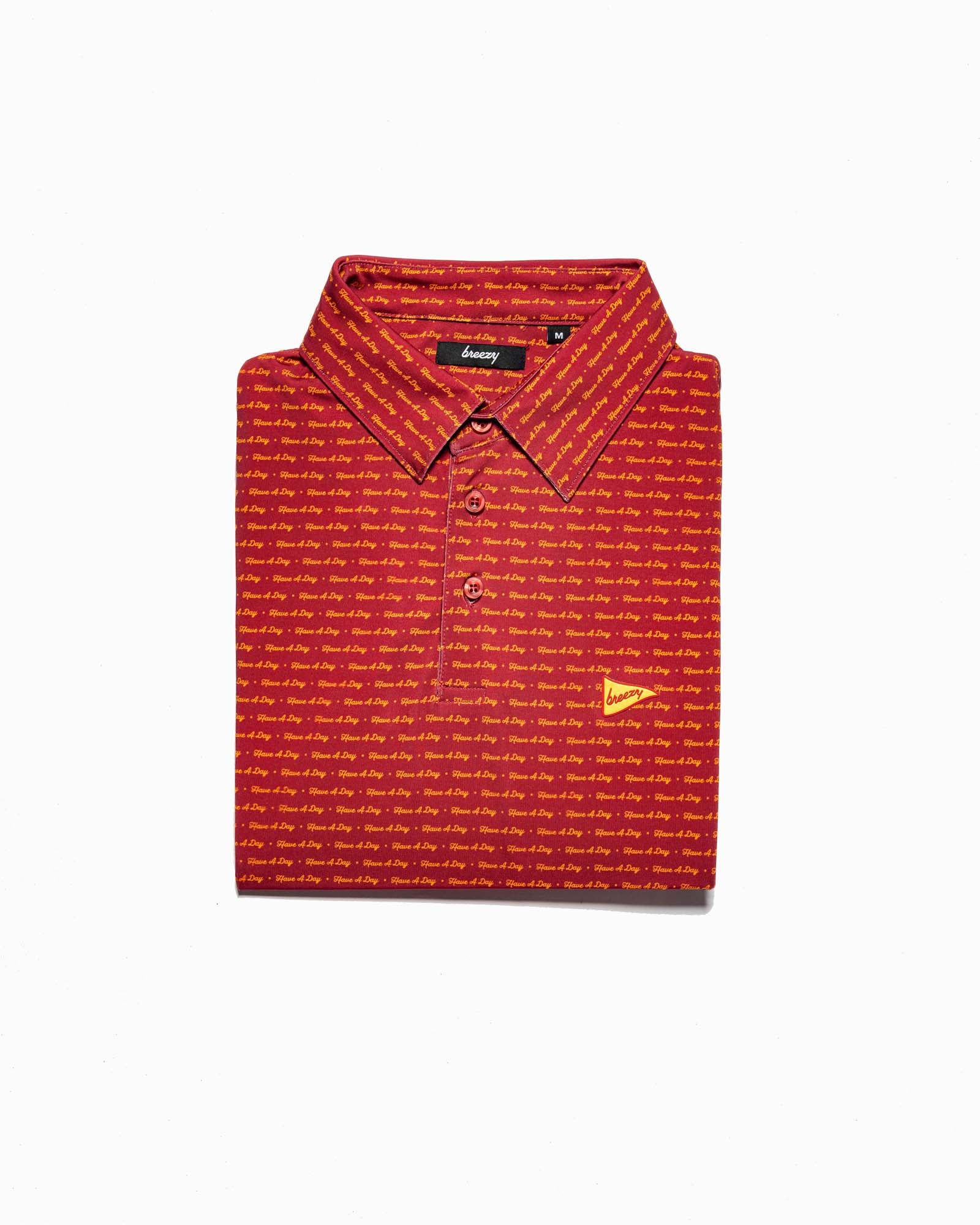 Have A Day Cardinal & Gold Polo | Breezy Golf | Men's Golf