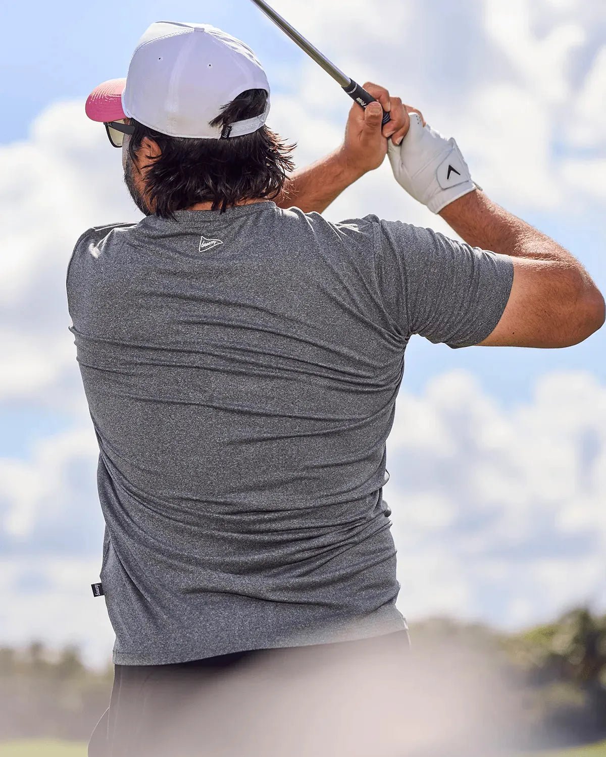 The Everyday Tee Grey | Breezy Golf | Performance Golf Apparel