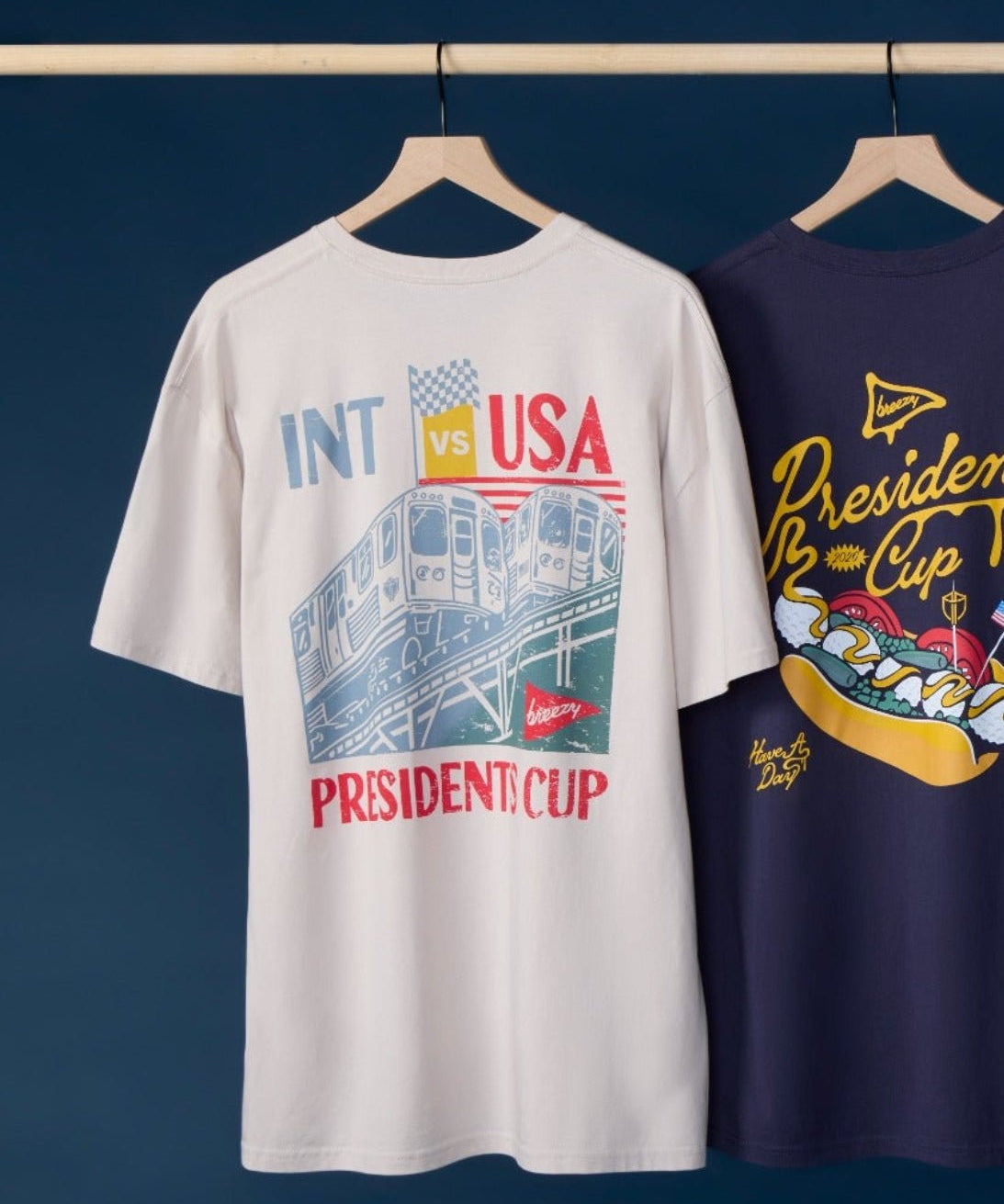 The Breezy World Tour Trains Racing Tee - Breezy Golf
