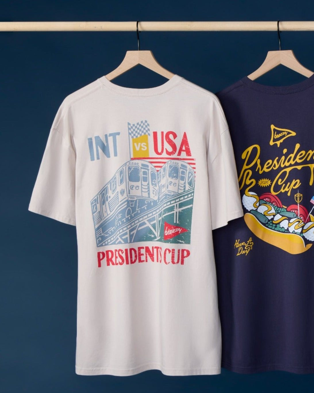 The Breezy World Tour Trains Racing Tee - Breezy Golf