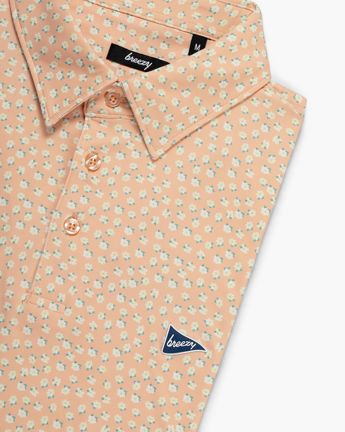 The Magnolia 3.0 Polo Orange | Breezy Golf | Performance Golf Apparel