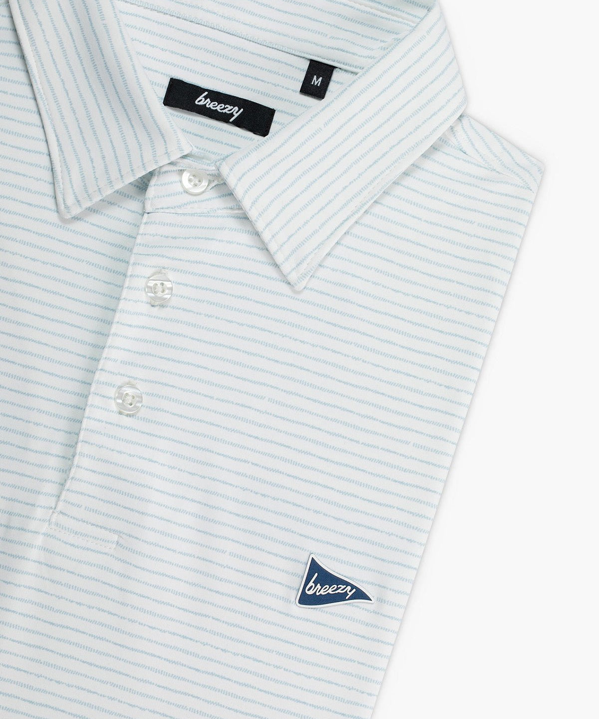 The Pebbled Stripes Polo - Breezy Golf