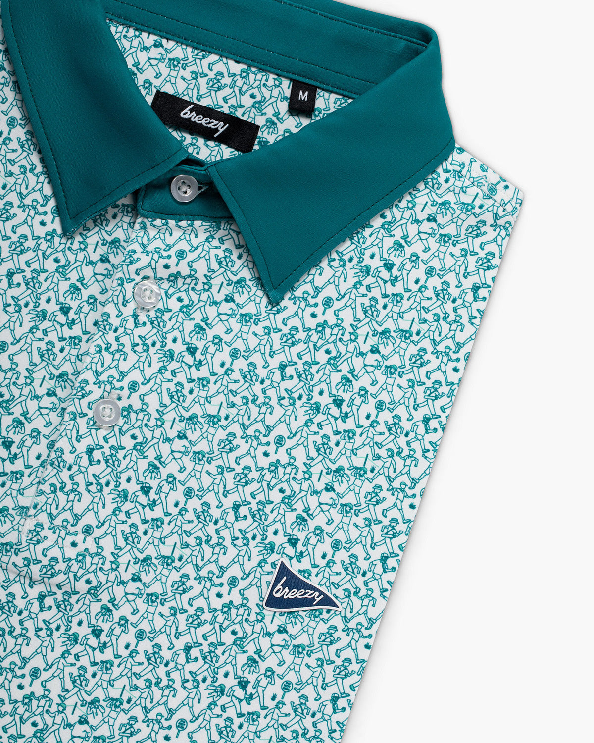 The Footrace to 18 Polo | Breezy Golf | Performance Golf Apparel