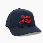 Have a Day Navy & Red Limited Edition Rope Hat - Breezy Golf