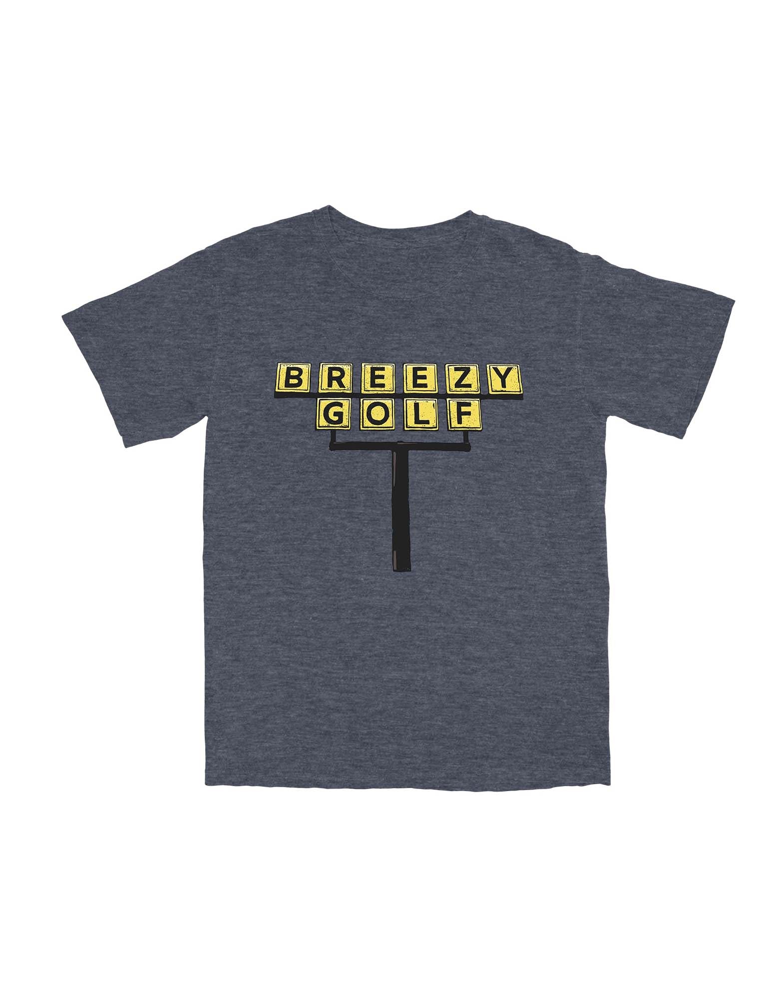 Late Night Eats T Shirt - Navy | Breezy Golf | Performance Golf Apparel