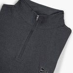 The Gimme Quarter - Zip Heather Black - Breezy Golf