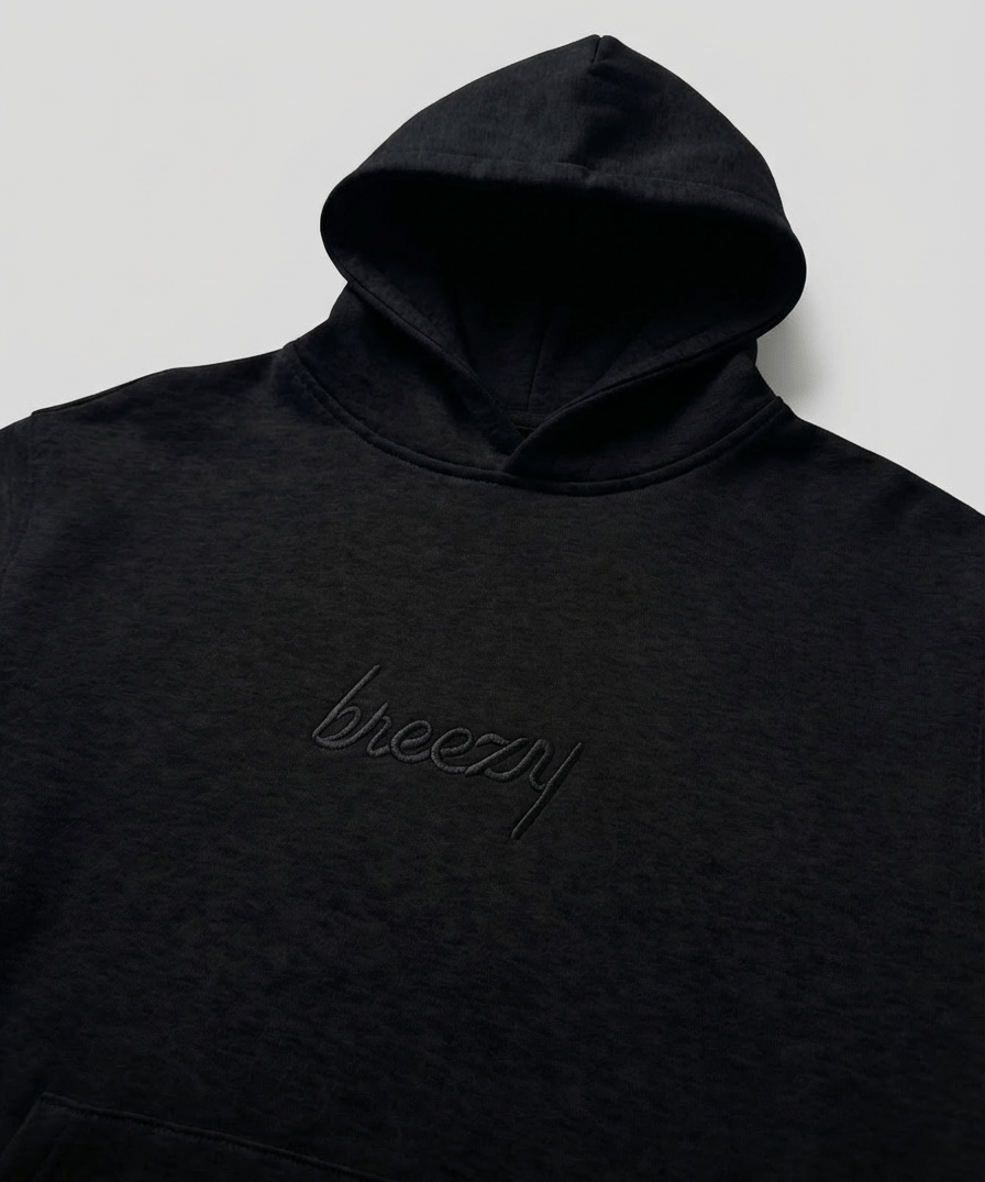The Breezy Hoodie Sweatshirt Black - Breezy Golf