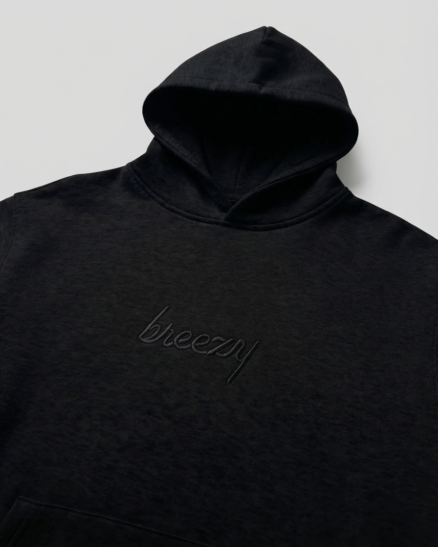 The Breezy Hoodie Sweatshirt Black - Breezy Golf