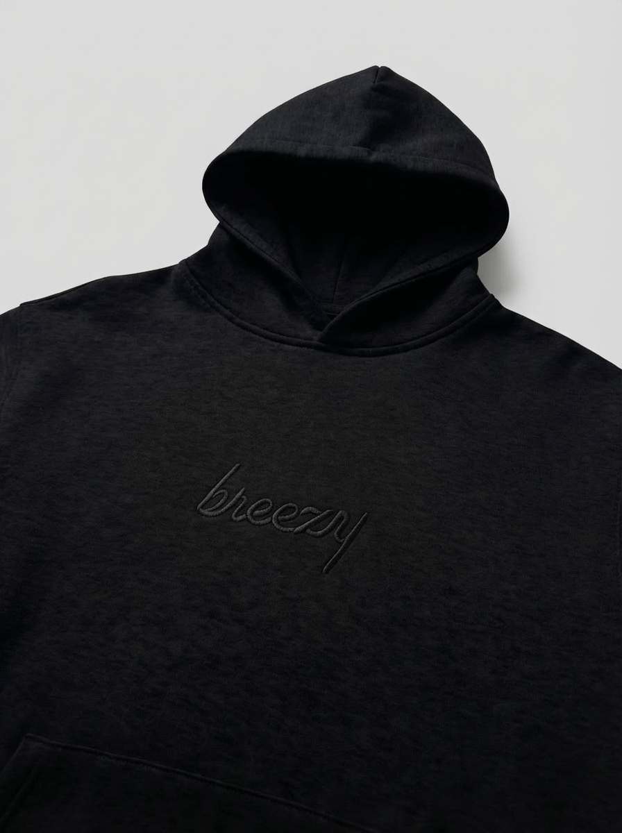 The Breezy Hoodie Sweatshirt Black - Breezy Golf