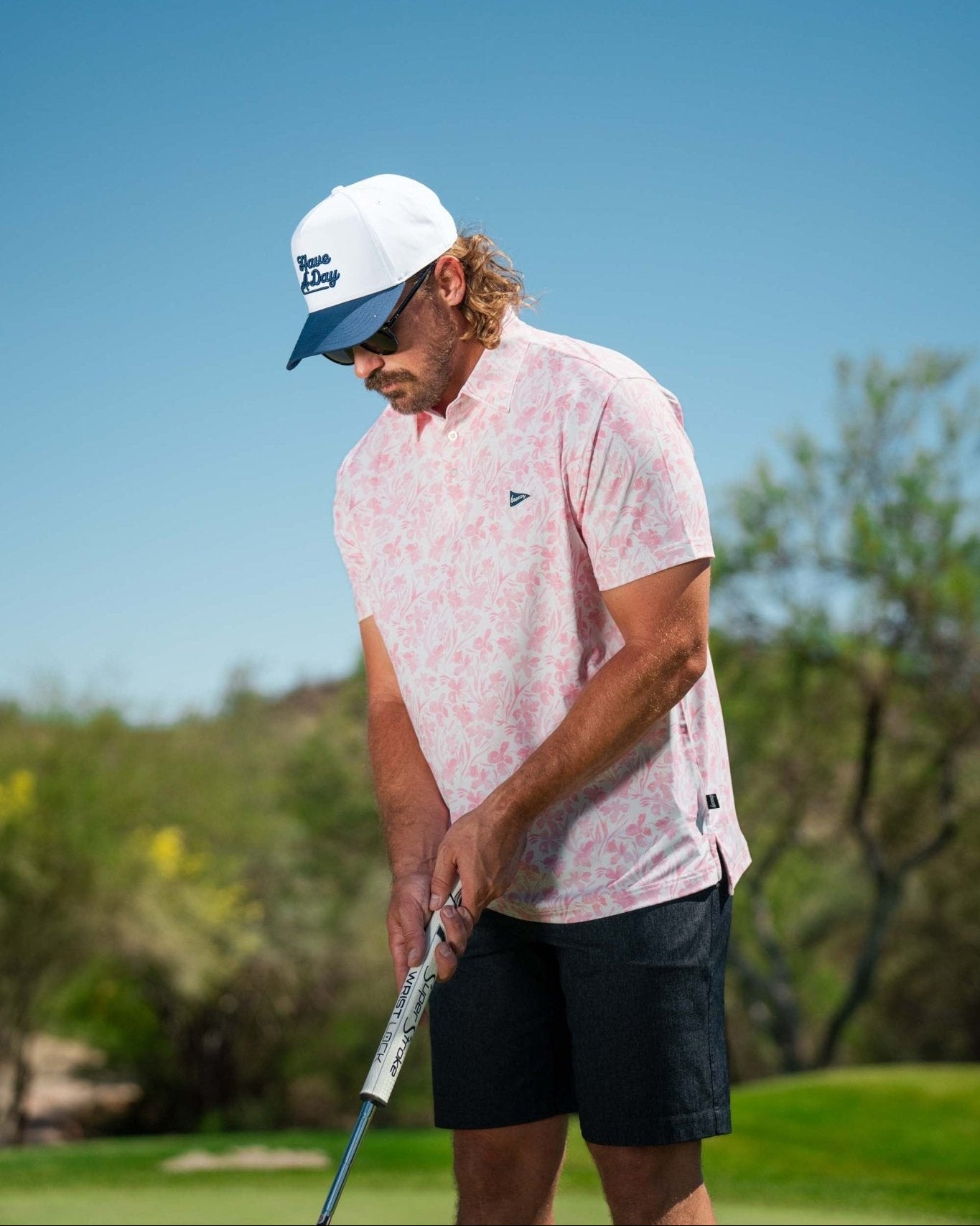 The Watercolor Flowers Polo - Breezy Golf