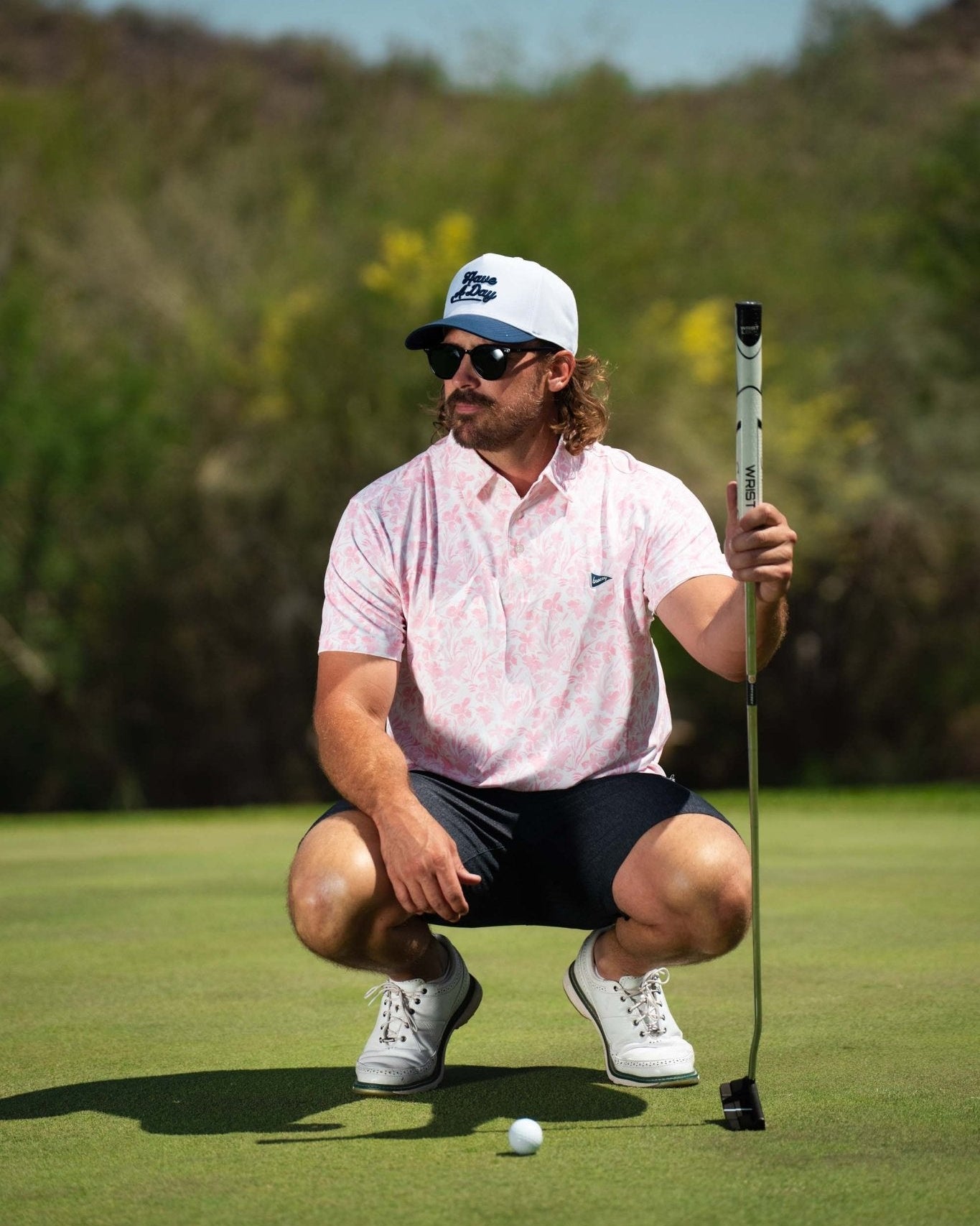 The Watercolor Flowers Polo - Breezy Golf