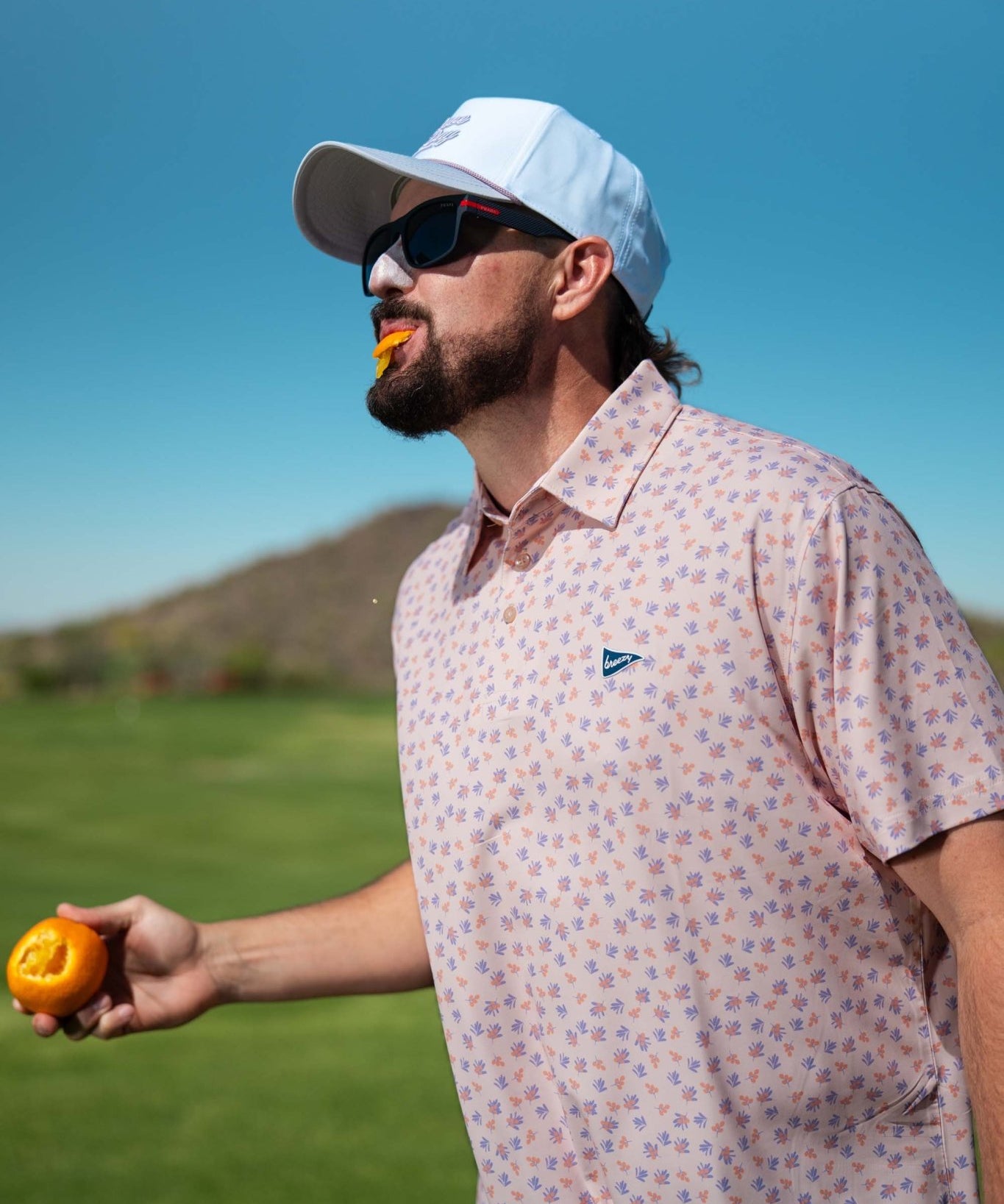 The Orange Berries Polo - Breezy Golf