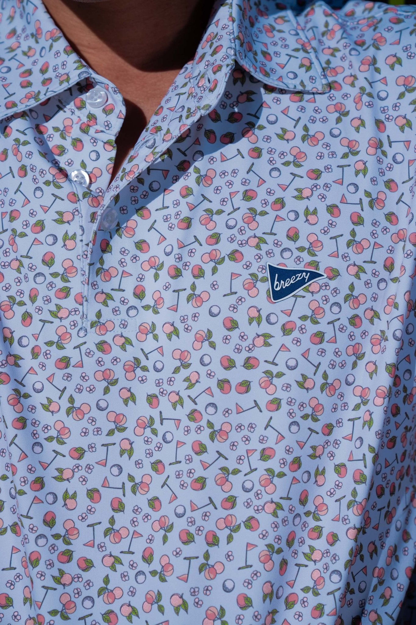Georgia Peach Polo | Breezy Golf | Performance Golf Apparel