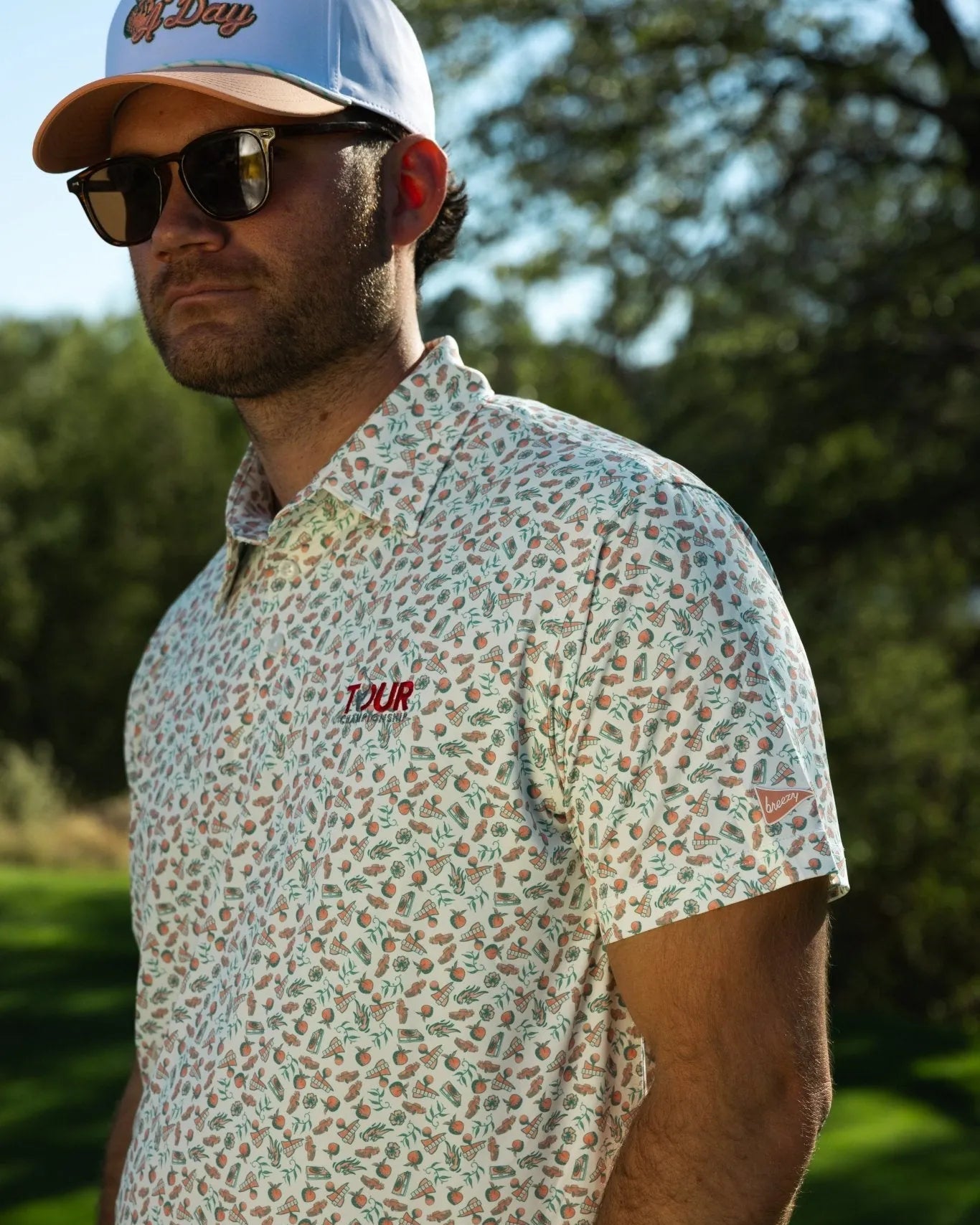 Tour Championship x Breezy The Vintage Peach State Polo Peach - Breezy Golf