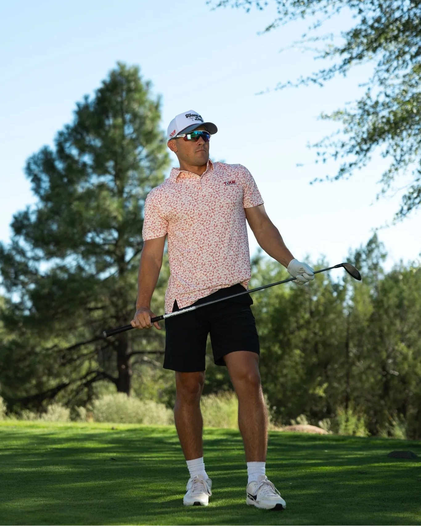 Tour Championship x Breezy The Vintage Peach State Polo Red - Breezy Golf