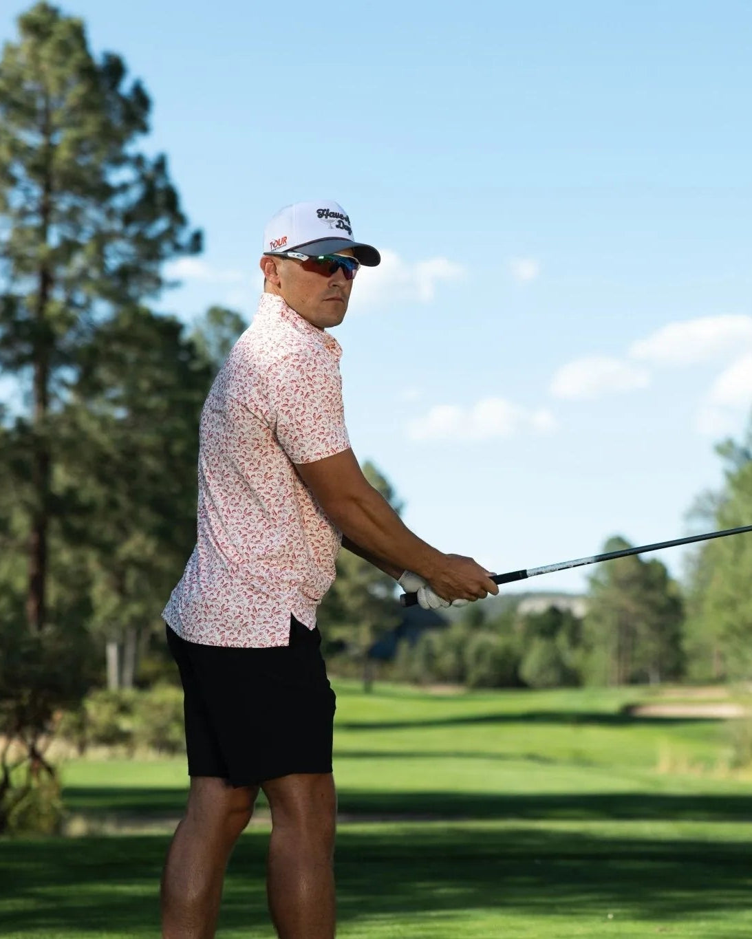 Tour Championship x Breezy The Vintage Peach State Polo Red - Breezy Golf