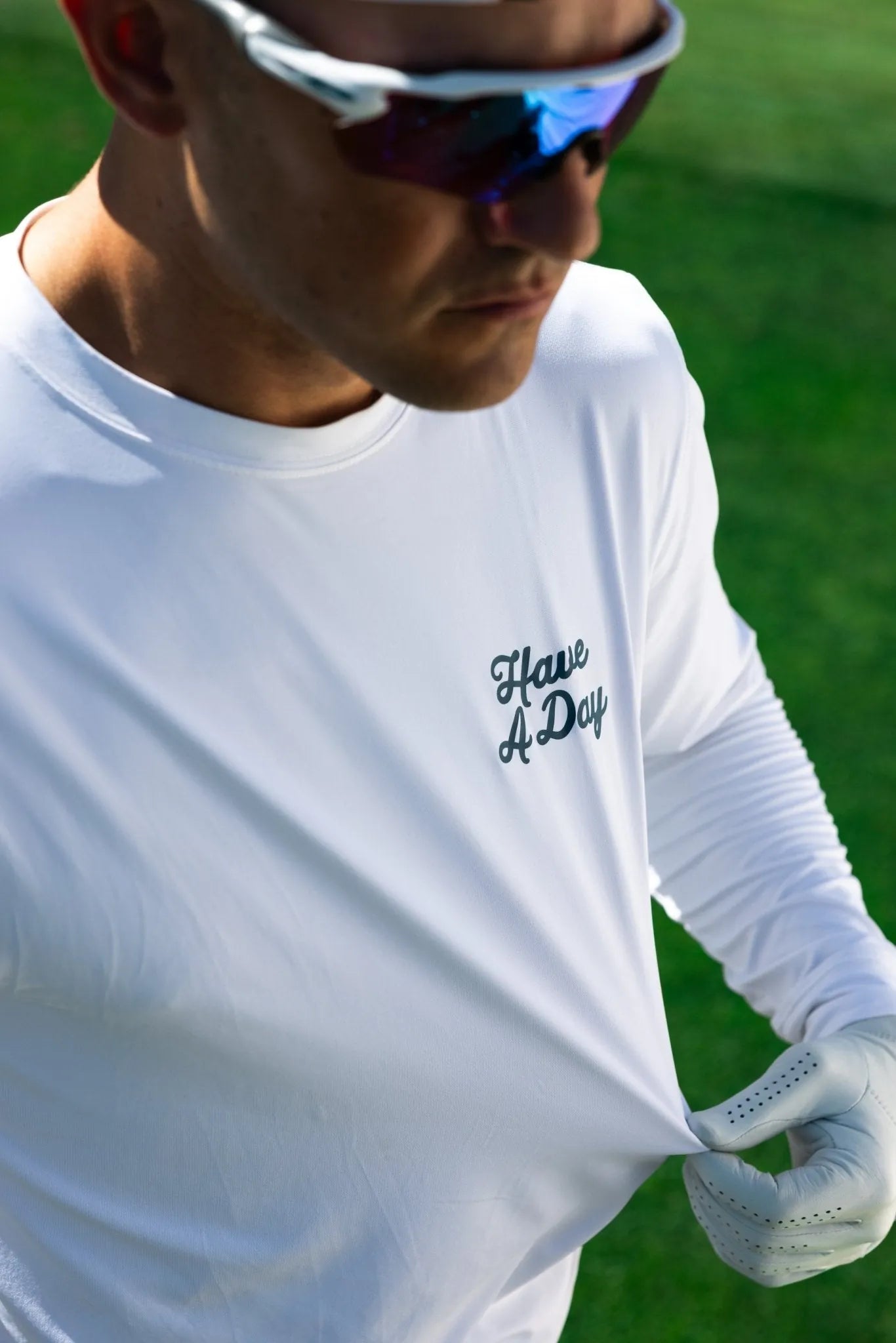 Range Long Sleeve White | Breezy Golf | Performance Golf Apparel