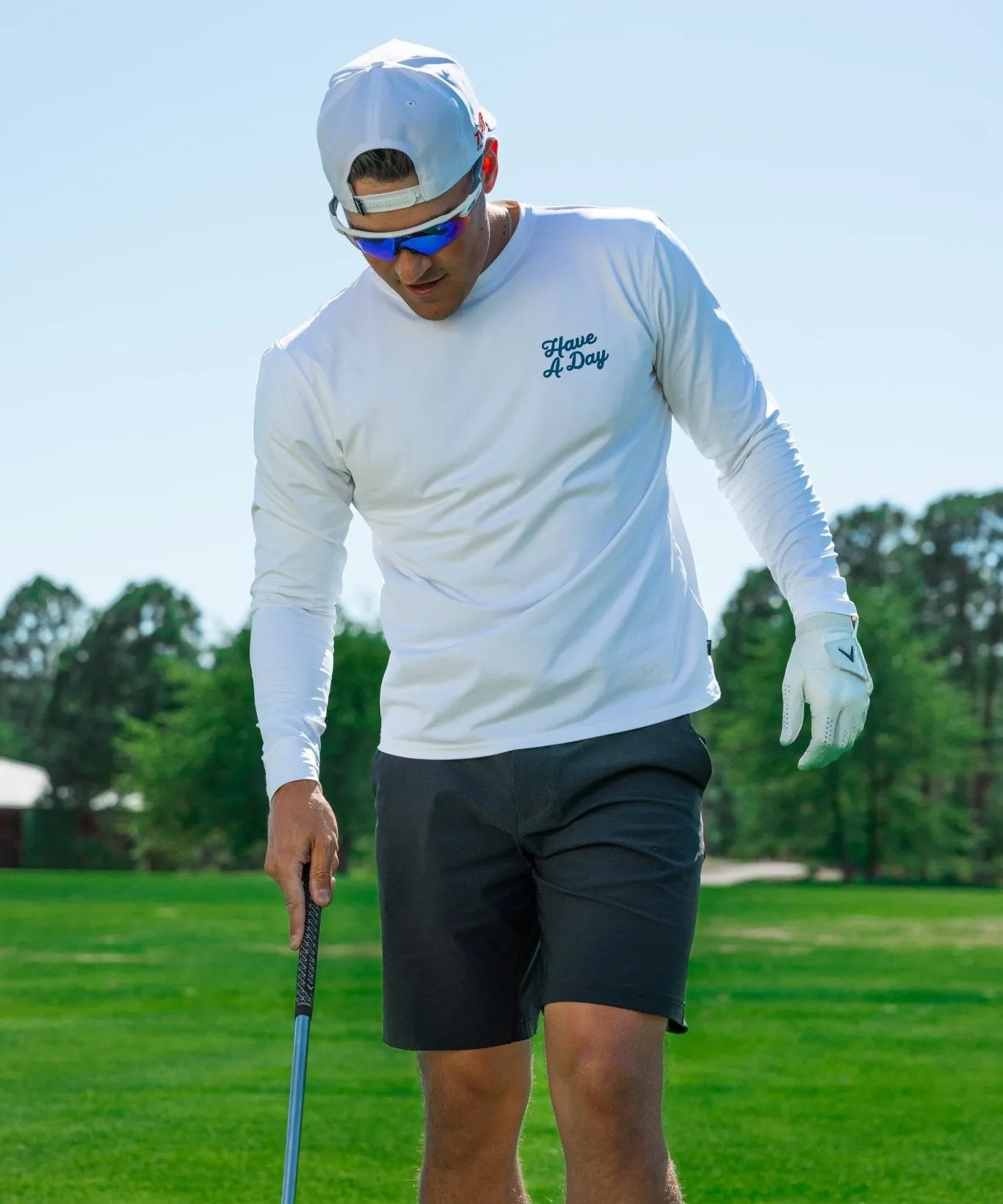 Range Long Sleeve White - Breezy Golf