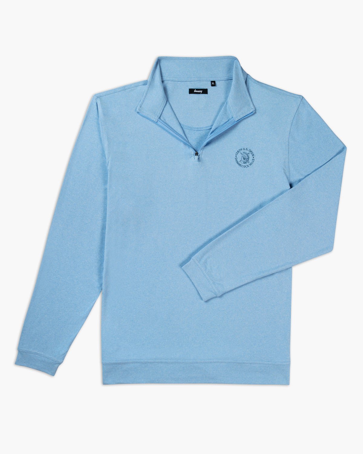 The U.S. Open Gimme Quarter - Zip Light Blue - Breezy Golf