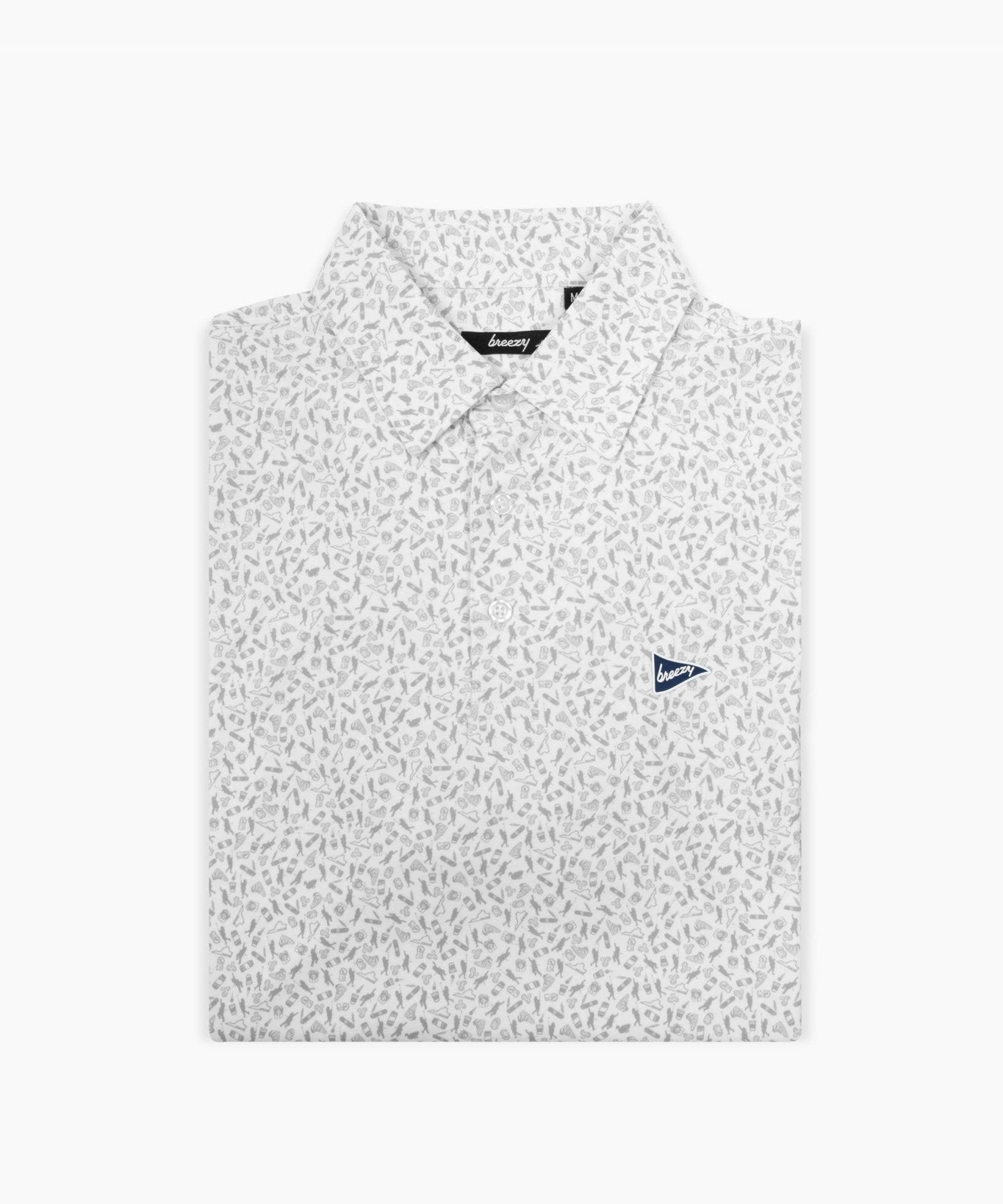 The Fat Perez Grey Polo - Breezy Golf