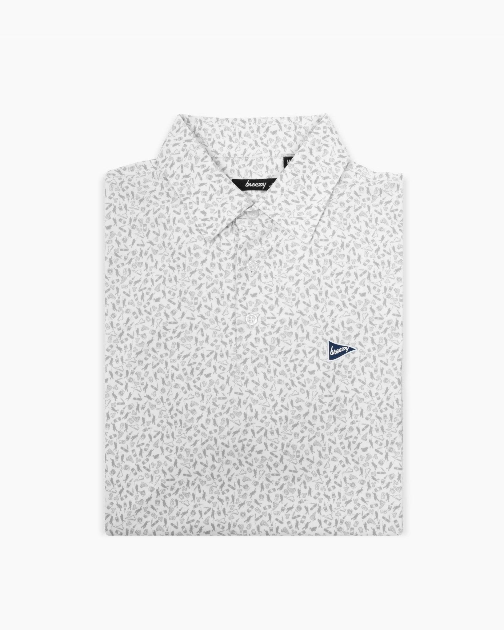 The Fat Perez Grey Polo - Breezy Golf