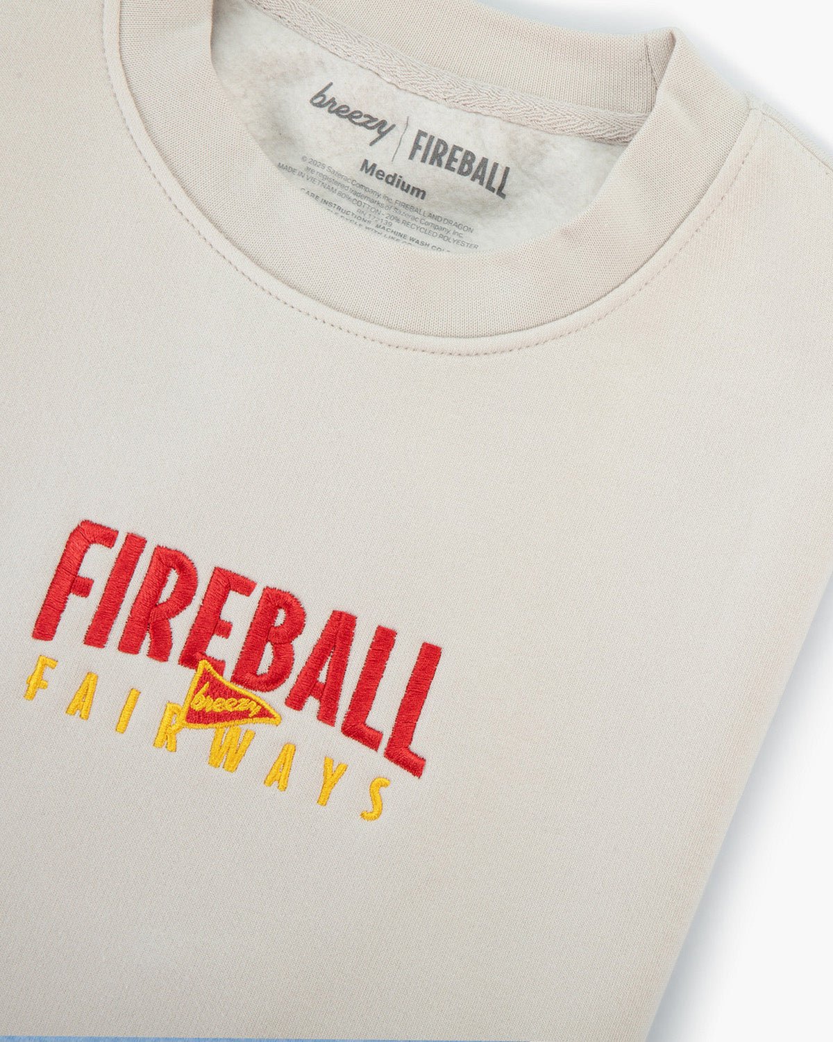 Fireball x Breezy Fireball Fairways Crewneck | Breezy Golf | Performance Golf Apparel