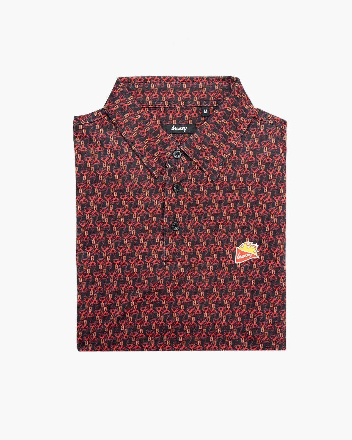 Fireball x Breezy The Fireball Classic Polo Shirt for Men | Breezy Fireball x Breezy The Fireball Classic Polo Shirt for Men | Breezy