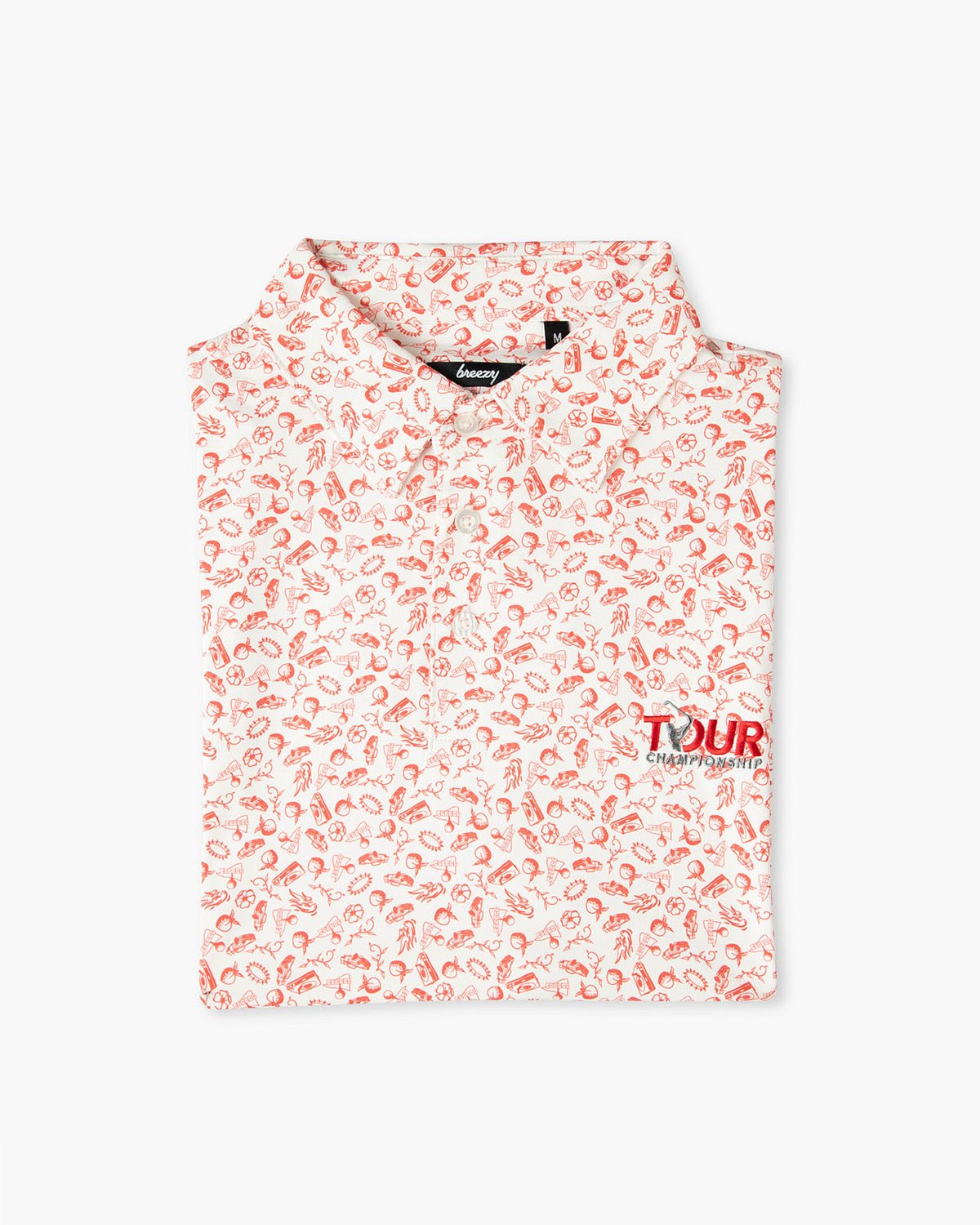 Tour Championship x Breezy The Vintage Peach State Polo Red - Breezy Golf