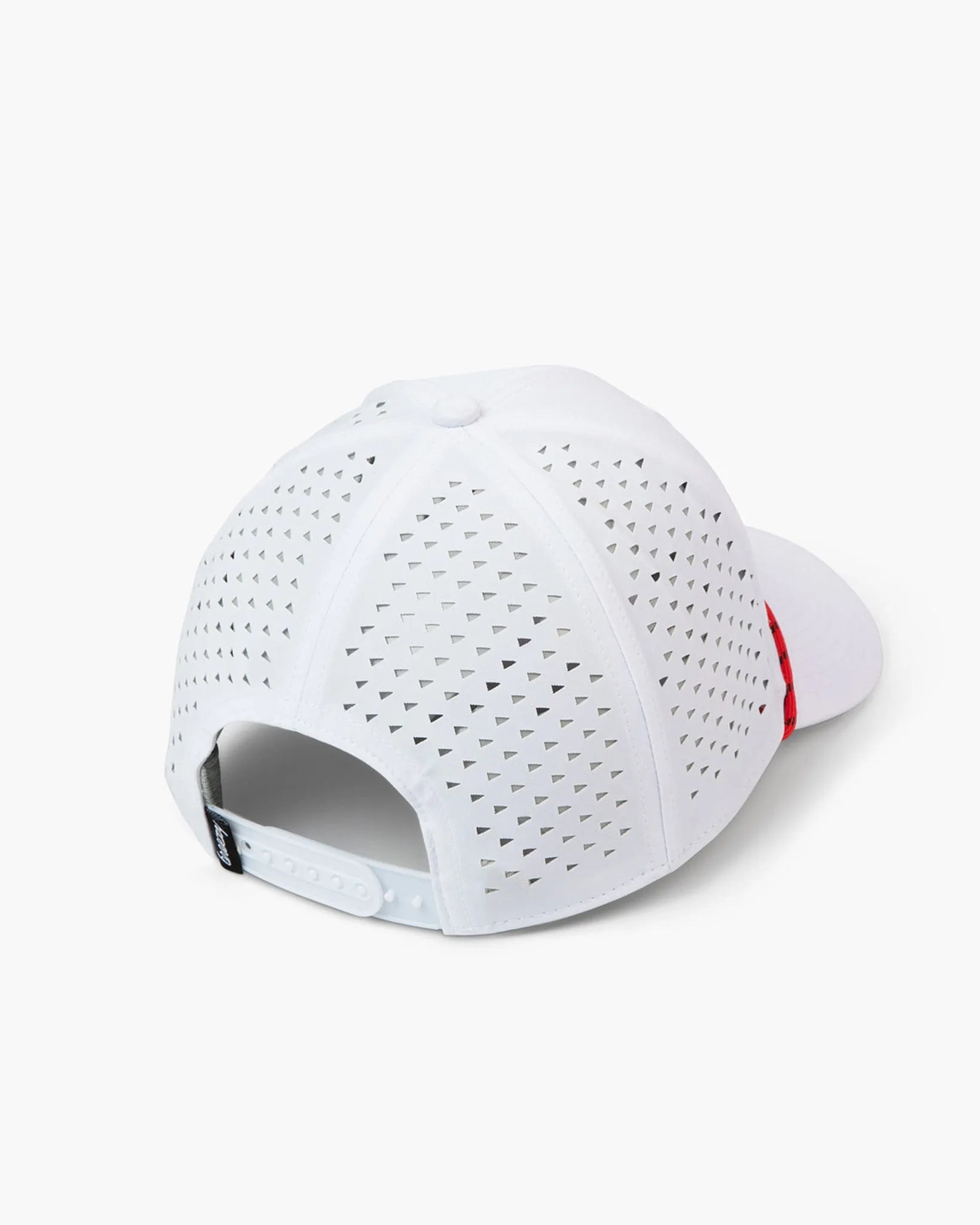 Fireball x Breezy Fireball Fairways Perforated White Hat | Breezy Golf | Performance Golf Apparel