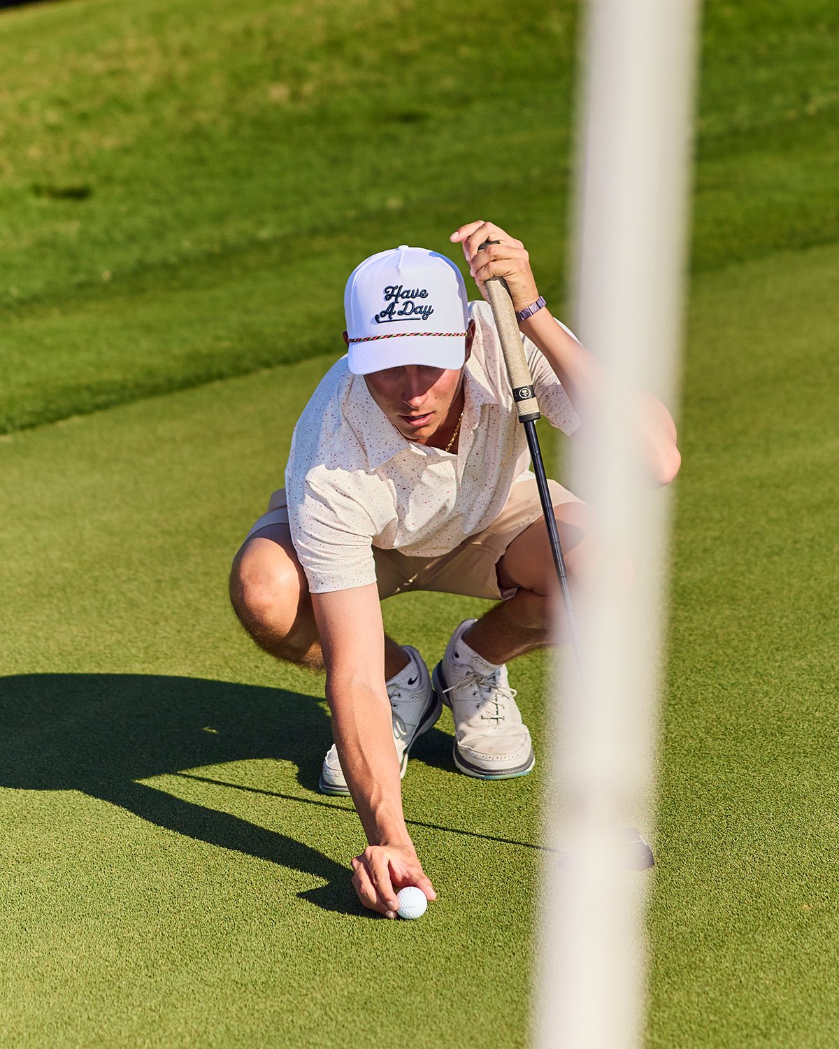 The Heatin' Up Splatter Polo | Breezy Golf | Performance Golf Apparel