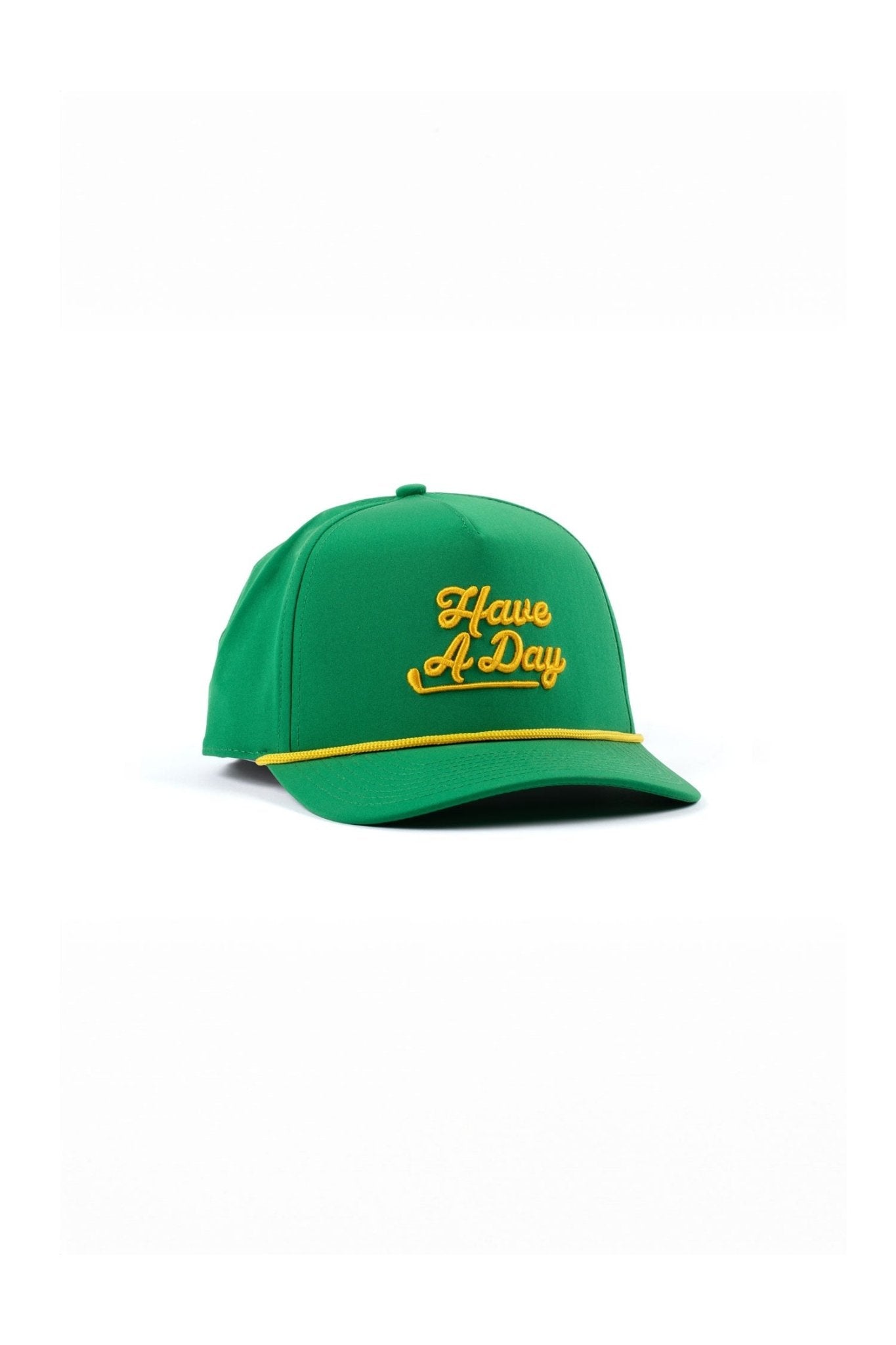 Have a Day Green and Gold Rope Hat - Breezy Golf