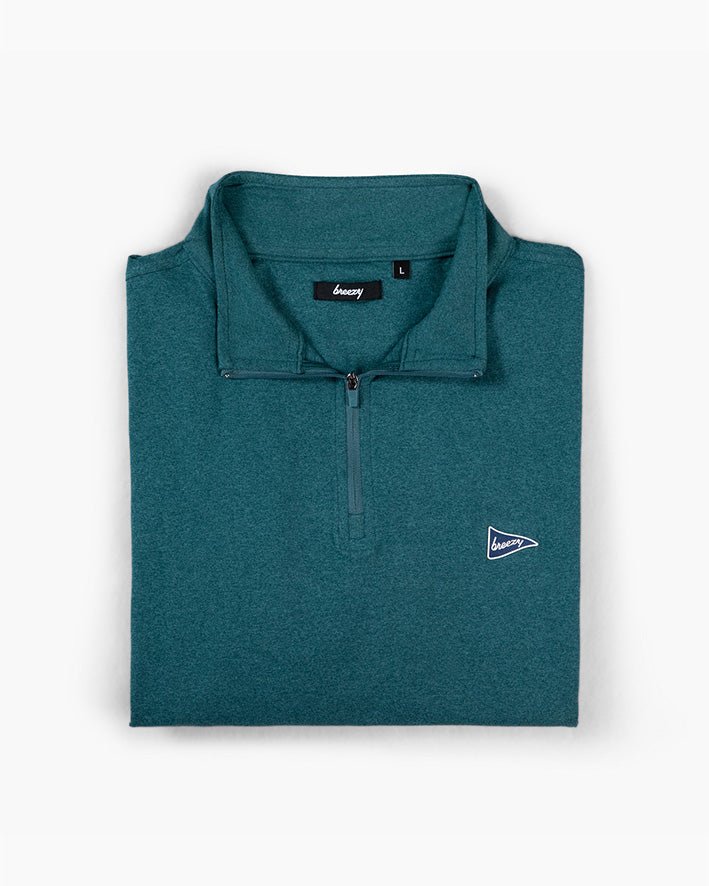 The Gimme Quarter-Zip Forest | Breezy Golf | Performance Golf Apparel